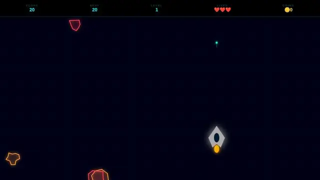Asteroid Dodge screenshot taken during our test