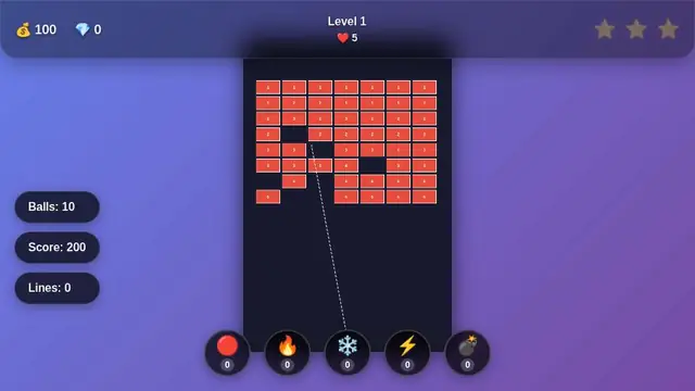 Brick Breaker Gala – our test screenshot