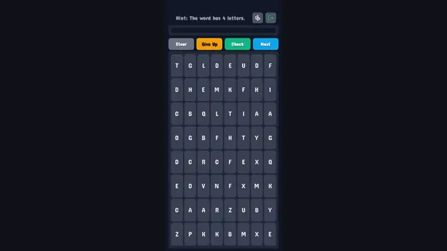 Hidden Word Puzzle screenshot taken during our test