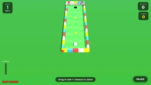 Mini Golf 3D screenshot taken during our test